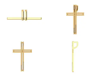 Pendant od 2 cross 3D print model