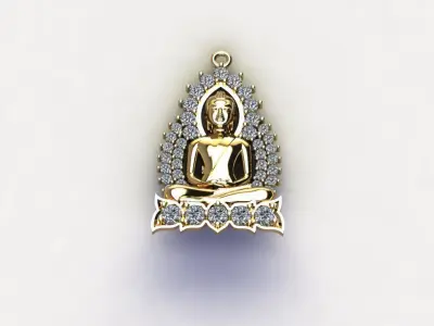 Buddha Pendant Buddha Thai Buddha Chinese   3D print model
