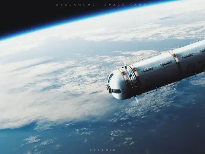 Avalanche Space Tank 3D Model 3D Model Low-poly 3D model