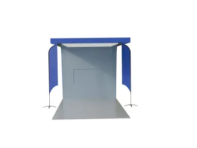 Car Podium 3D Model Low-poly 3D model