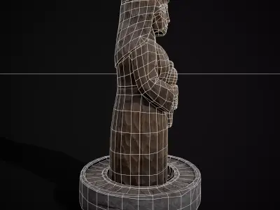 Slavic Gods Figurine Mokosh Low-poly 3D model