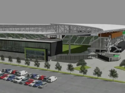 Q2 Stadium - Austin FC Texas USA 3D model