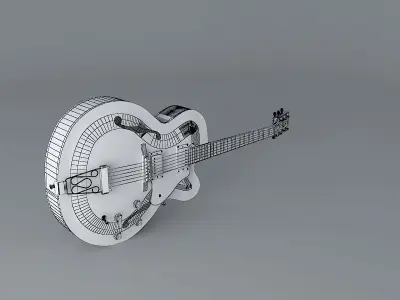 Gibson Super 400 guitar Free 3D model
