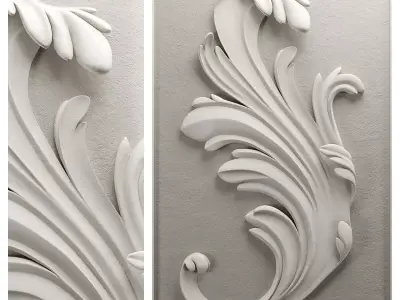 classic element decor 3D model