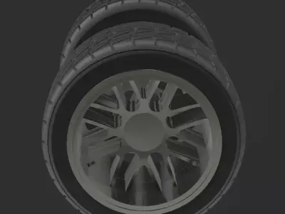 inter and rain formula 1 tyre 60mm display model  3D print model