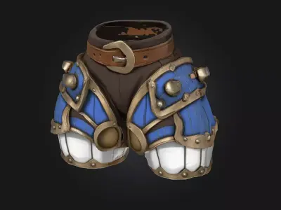 Armored Greaves 3D model