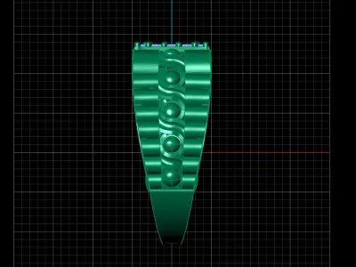 Print Ready STL 3DM  Gents Rings Diamond Men Ring  3D print model 47