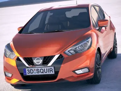 Nissan Micra 2017 3D model