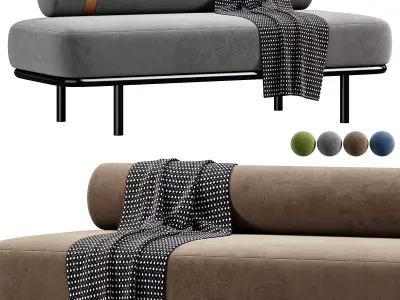 Etta Ottoman By Indesignlive 3D model