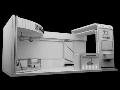Booth Exhibition Stand a564a 3D model
