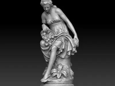 Musee statue 3D model