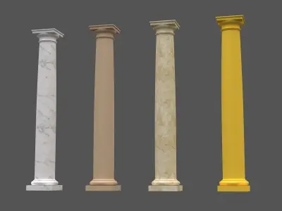 Corinthian Column 3d model 08 3D model
