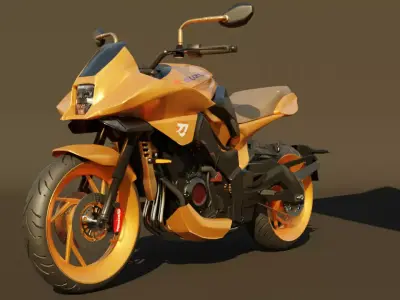 2019 Suzuki Katana 3D model