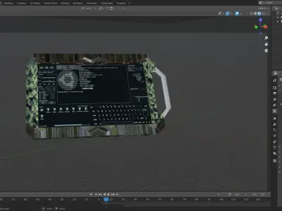 Sci-Fi Tablet Free low-poly 3D model
