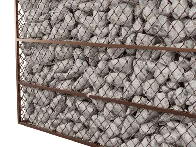 cage rock stone 3D model