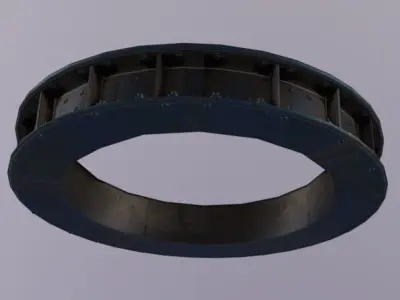Crane Support Ring Low-poly 3D model