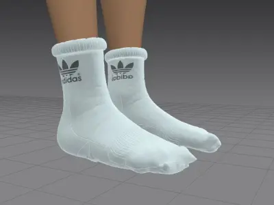 adidas socks 3D model