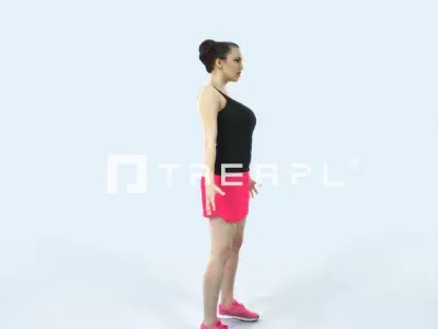 Dream E Animated Rigged Sports Woman Low-poly 3D model
