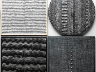 Collection Wood Wall Sculpture 3D model