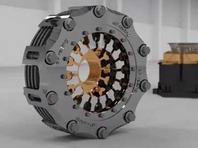 Formula 1 Clutch system aP racin 3D model