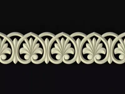 Central decor ornament for furniture 3D model 242