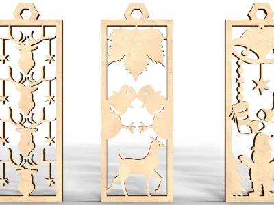 Play deco For Christmas Low-poly 3D model