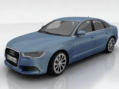 Audi A6 Low-poly 3D model