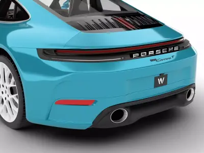 Porsche 911 Carrera T Formosa 2026 3d model 3D model