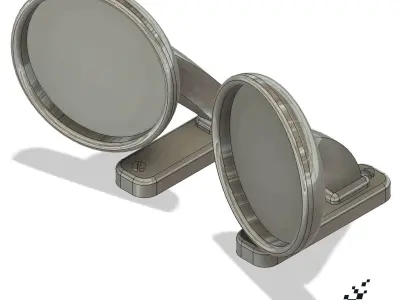  Collection of car mirrors 3D print model