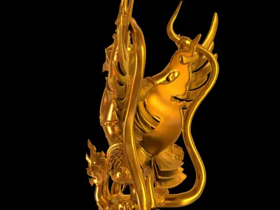 Thai Garuda Statue 3D model