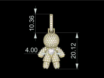 Boy Pendant  3D print model