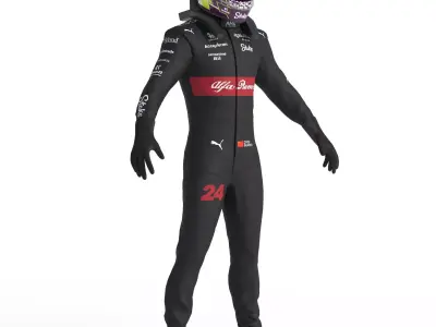 F1 Alfa Romeo Suit 2023 3D model