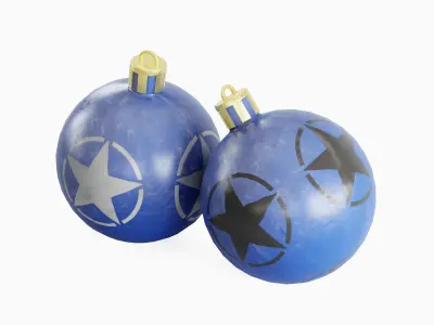 Christmas Tree Ornament 04 Low-poly 3D model