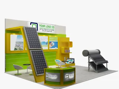 Booth Exhibition Stand a107a 3D model