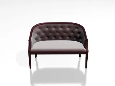 Wooden Sofa 014 3D model