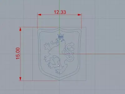 a lion vase made of clay 3D model