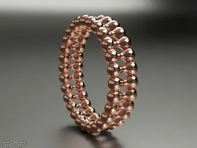 Luxury eternity ring unique design package 3D print model