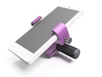 Phone holder for bicycles Low-poly 3D model