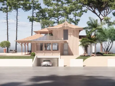 Wood house  3D model