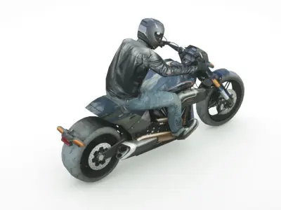 2020 Harley Davidson Live FXDR Low-poly 3D model