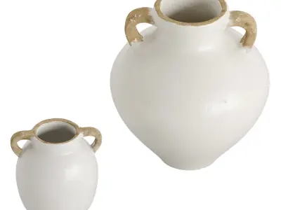 Ceramic Elkwood Vase 3D model