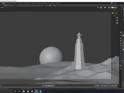 Light House Free low-poly 3D model