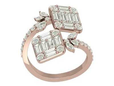 Engaggement ring 3D print model