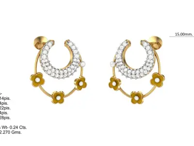 Full Pendent Set Like as Pendant Earring 3D print model