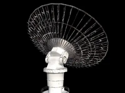 Large Array Radio Telescope PBR VR  Low-poly 3D model