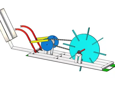 Rice Transplanter Machine 3D print model
