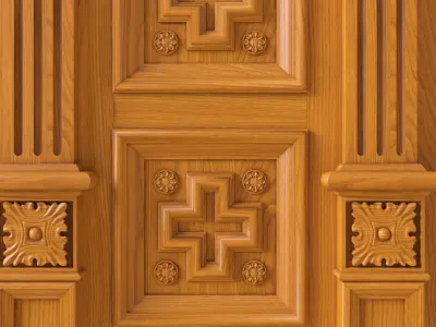 Wooden panel  03 06  3D model