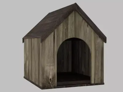 DOG HOUSE  Low-poly 3D model
