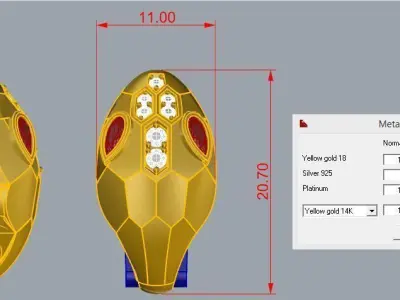 Bulgari Snake earrings 3D print model