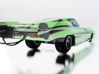 Promod Corvette High detail low Poly  Preston Brothers Livery Low-poly 3D model